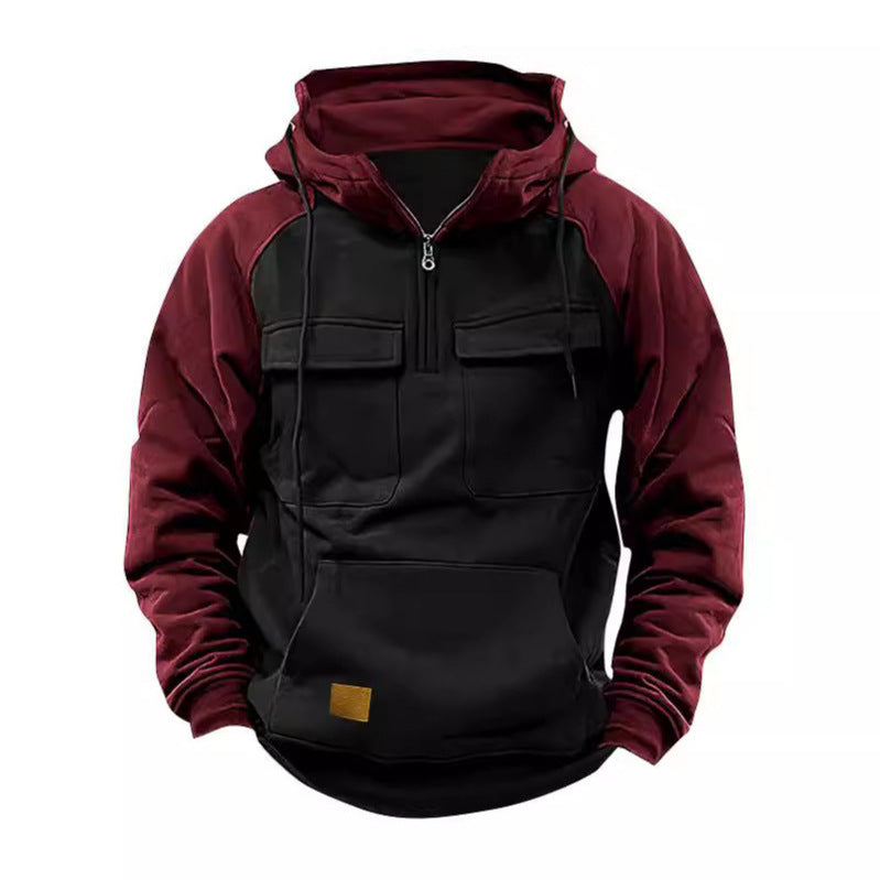 Sweat à capuche fonctionnel pour homme avec poches pratiques et design innovant Berg-Feldt