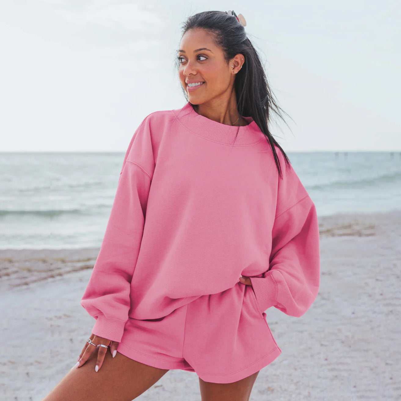 Sweat-shirt oversize à manches raglan Berg-Feldt pour femme