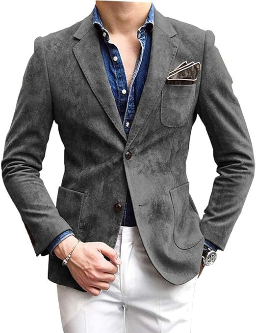 Herren eleganter Samtblazer mit modernem Schnitt und edlen Details Berg-Feldt