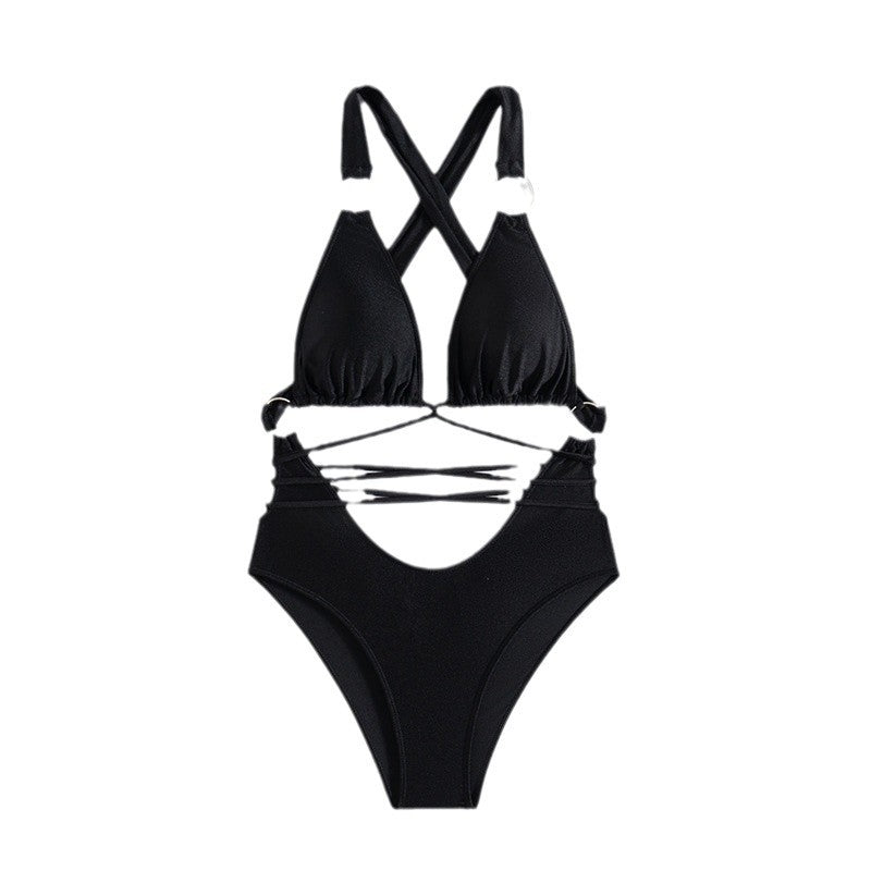 Maillot de bain femme Berg-Feldt avec bretelles et découpes