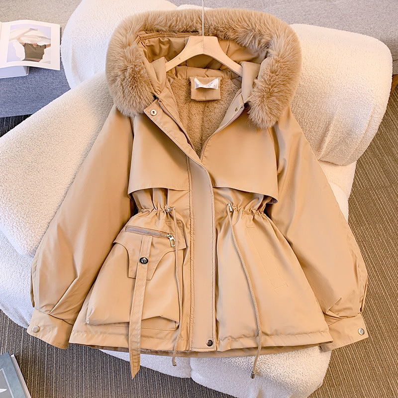 Doudoune chic pour femme avec col en fausse fourrure amovible et poches pratiques Berg-Feldt