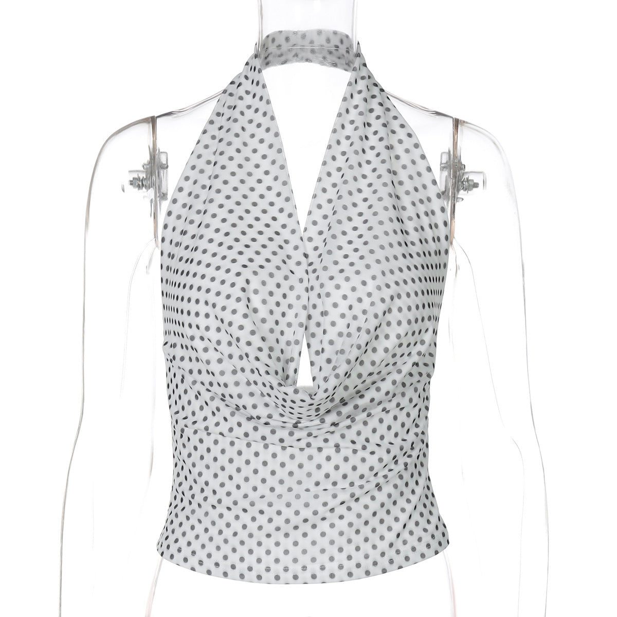 Blouse cache-cœur élégante pour femme avec pois et col en V de berg-feldt