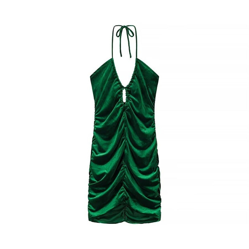 Robe mini à volants et dos nu pour femme berg-feldt
