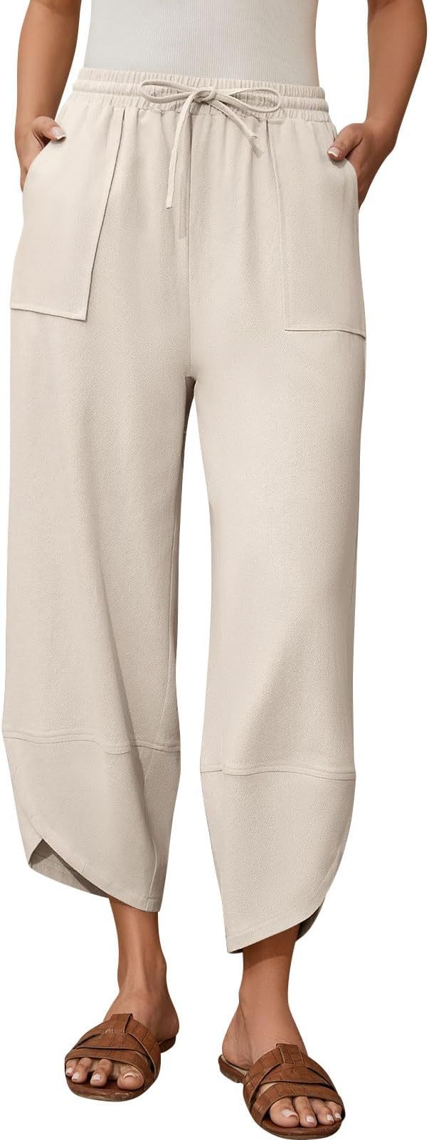 Modische Damenhose im Relaxed Fit mit elastischem Bund und Taschen von berg-feldt