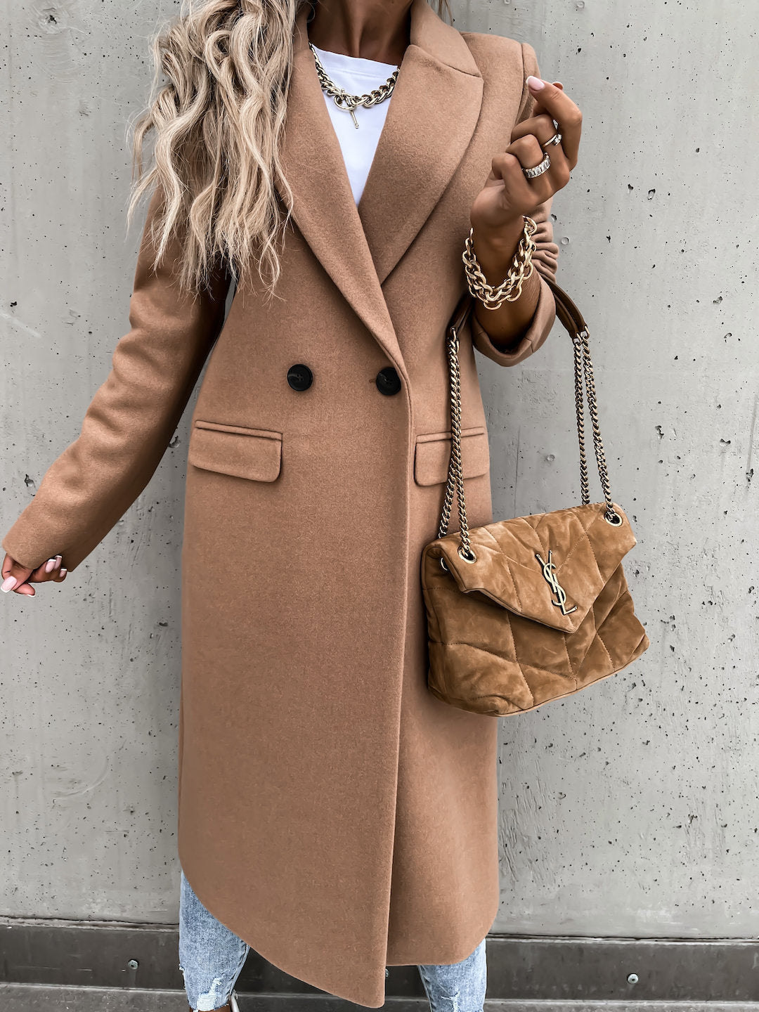 Manteau élégant en laine pour femme, coupe oversize Berg-Feldt