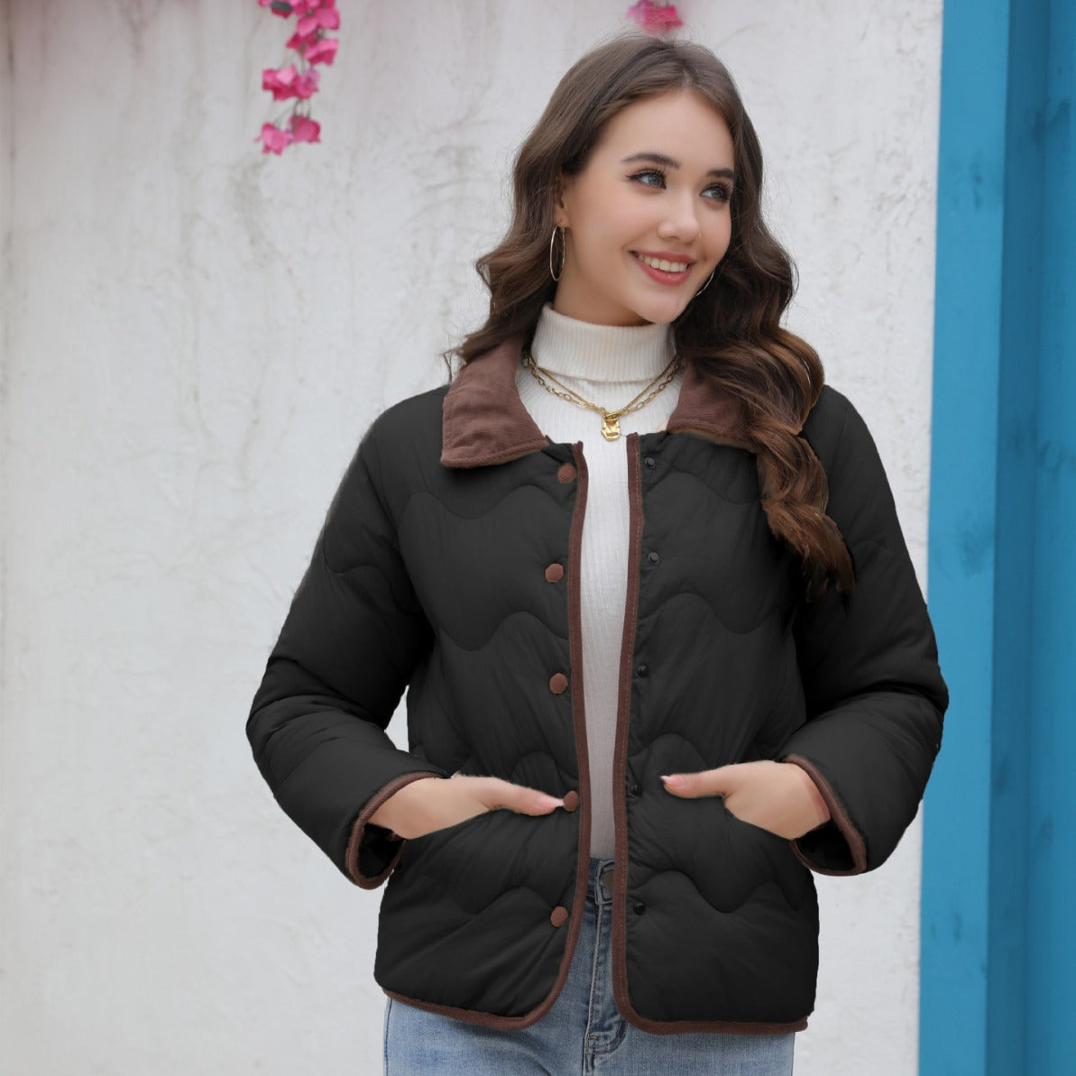 Veste courte matelassée pour femme avec col élégant Berg-Feldt