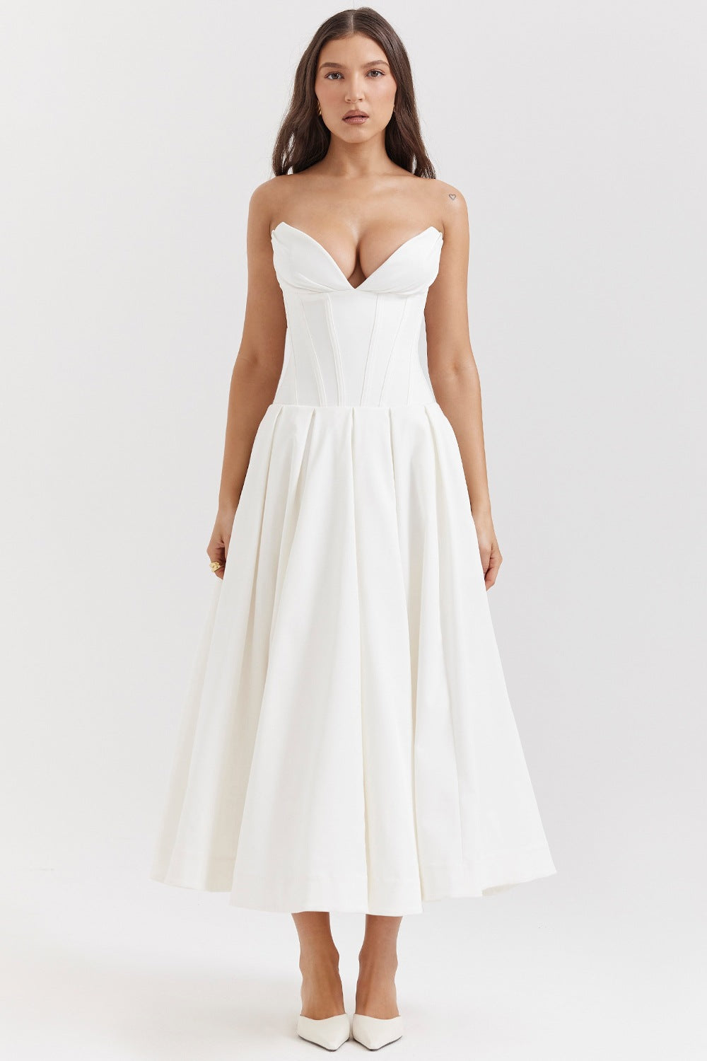 Robe de soirée pour femme, silhouette ajustée et coupe trapèze Berg-Feldt
