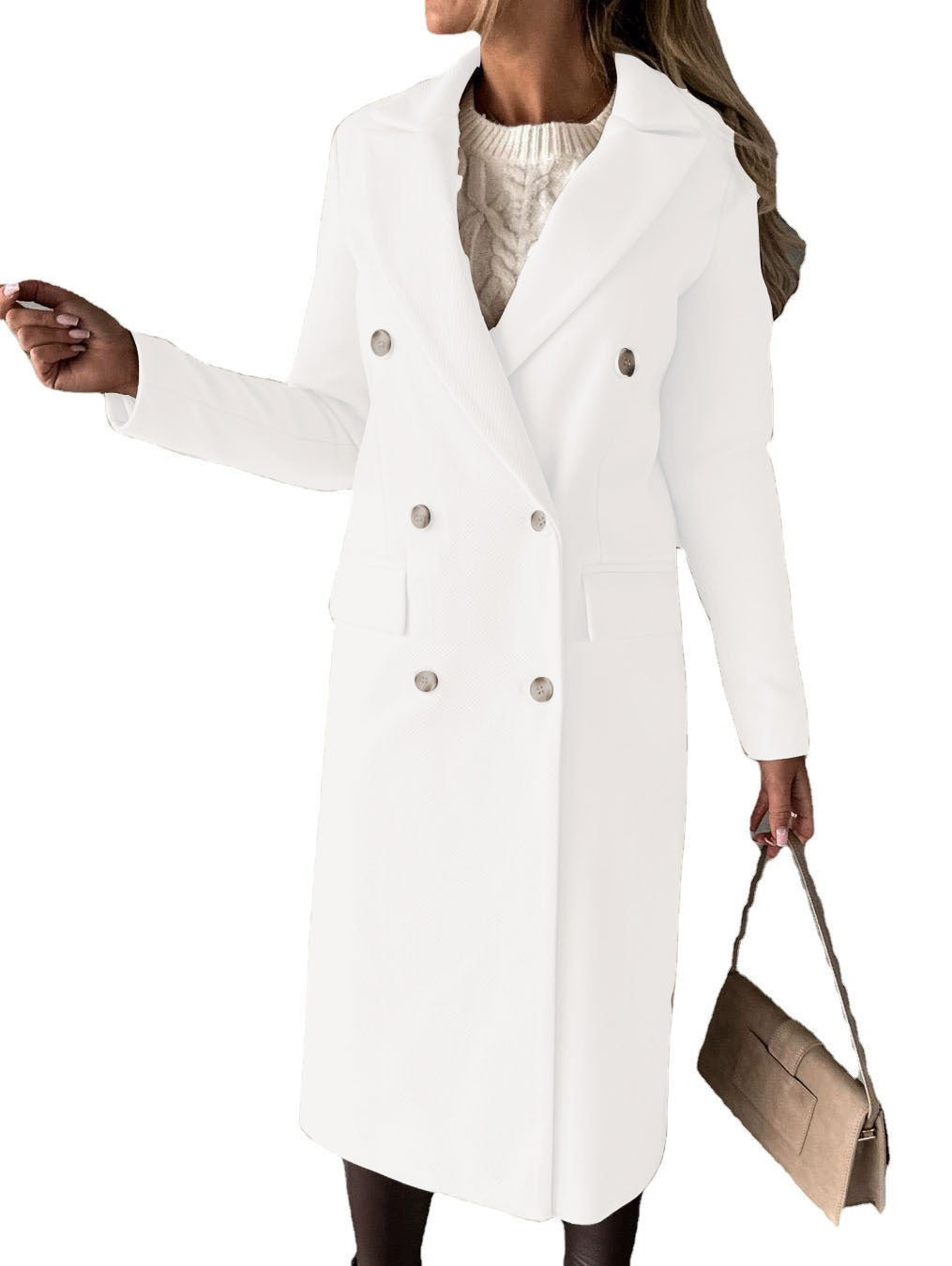 Manteau trench-coat élégant et intemporel pour femme, avec double boutonnage et poches pratiques Berg-Feldt