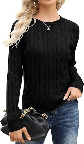 Pull-over en tricot classique pour femme avec motif torsadé Berg-Feldt