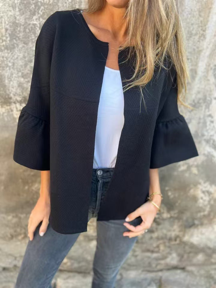 Veste femme tendance à manches larges et design texturé de berg-feldt