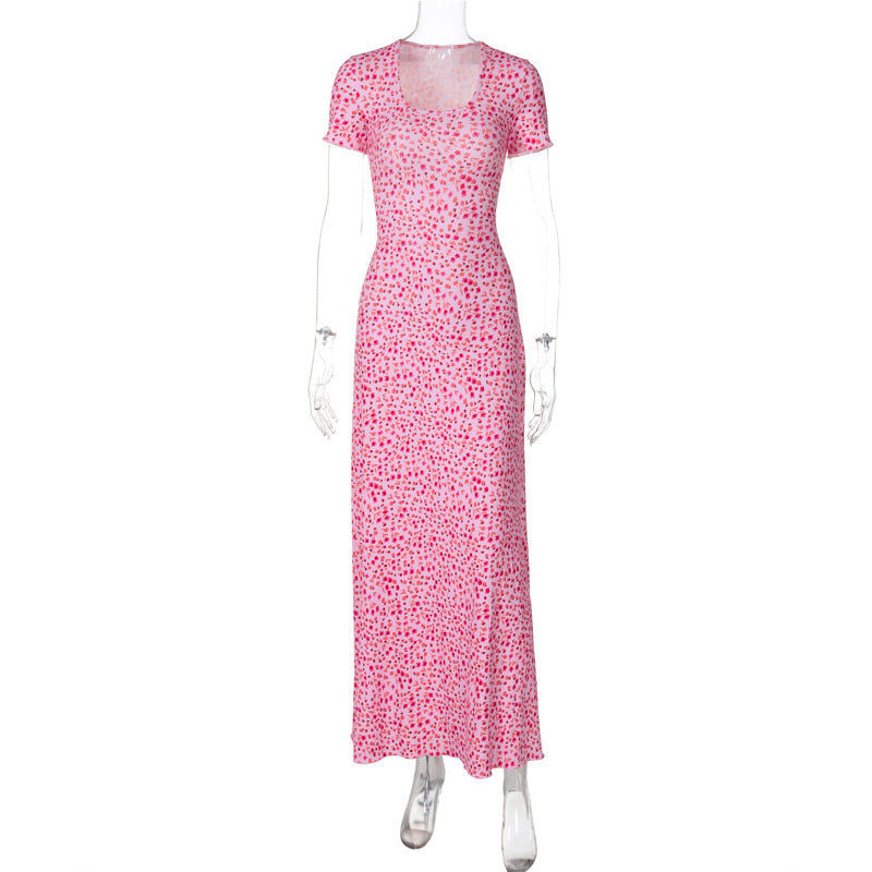 Elegantes Maxikleid für Damen mit Blumenmuster und figurbetonter Passform von berg-feldt