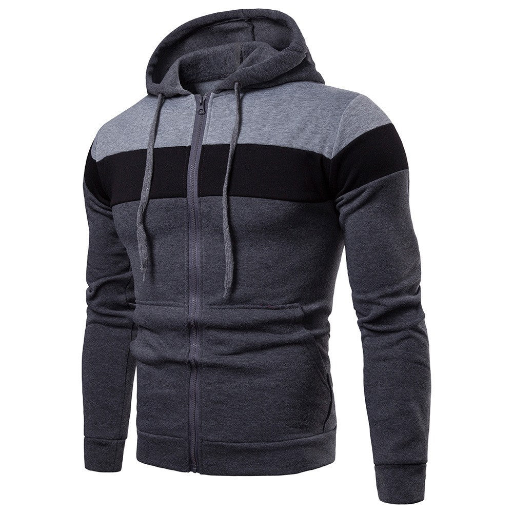 Veste à capuche pour hommes, modèle color block Mountain Field