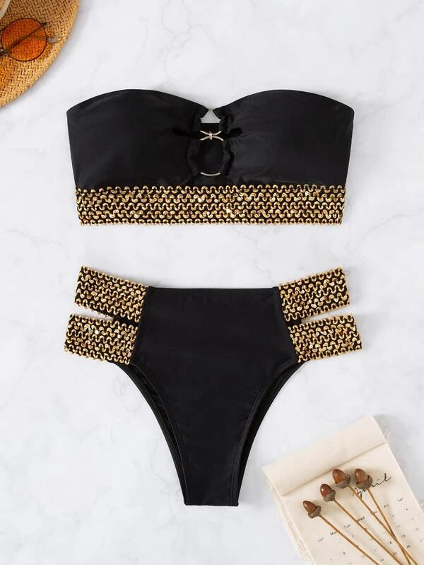 Ensemble bikini bandeau berg-feldt pour femme