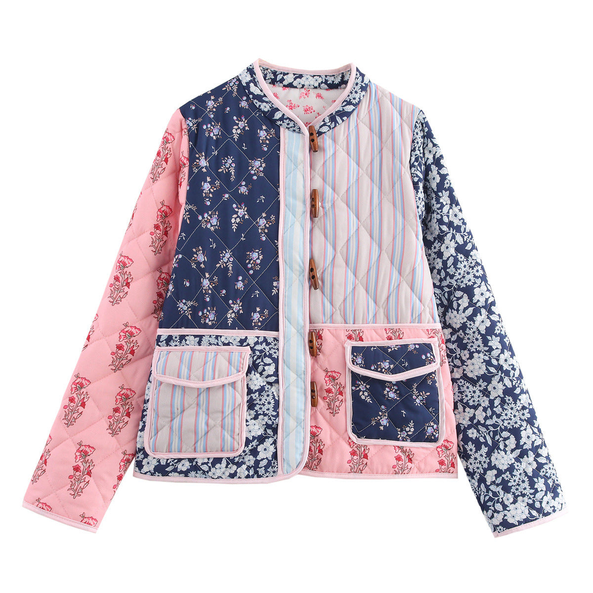Veste utilitaire Berg-feldt en patchwork artistique pour femme