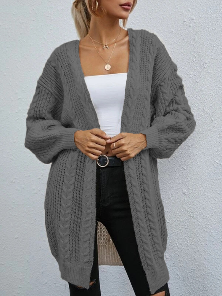 Cardigan oversize tricoté en grosses mailles avec motif torsadé Berg-Feldt pour femme