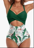 Maillot de bain femme Berg-Feldt avec design portefeuille et coupe haute