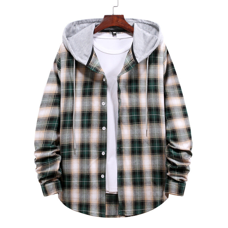 Veste en flanelle à carreaux avec capuche pour femme Berg-Feldt