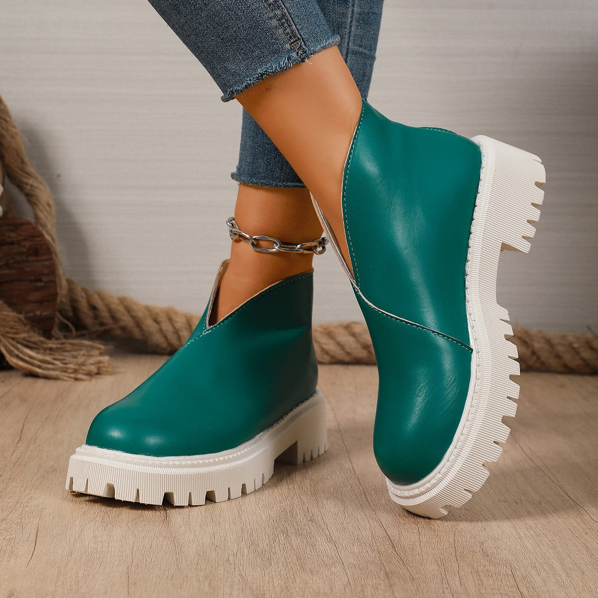 Dames Bottines Chelsea mode avec plateforme tendance et semelle antidérapante Berg-Feldt