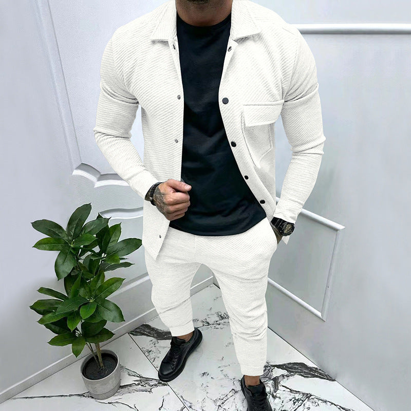 Ensemble décontracté pour homme avec haut texturé et coupe confortable Berg-Feldt