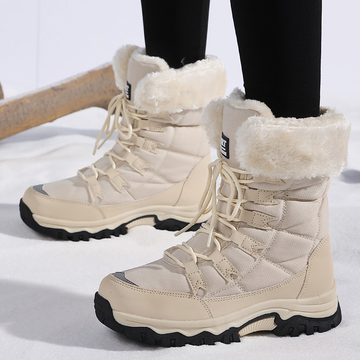 Bottes d'hiver isolées pour femme avec semelle antidérapante et doublure douillette Berg-Feldt