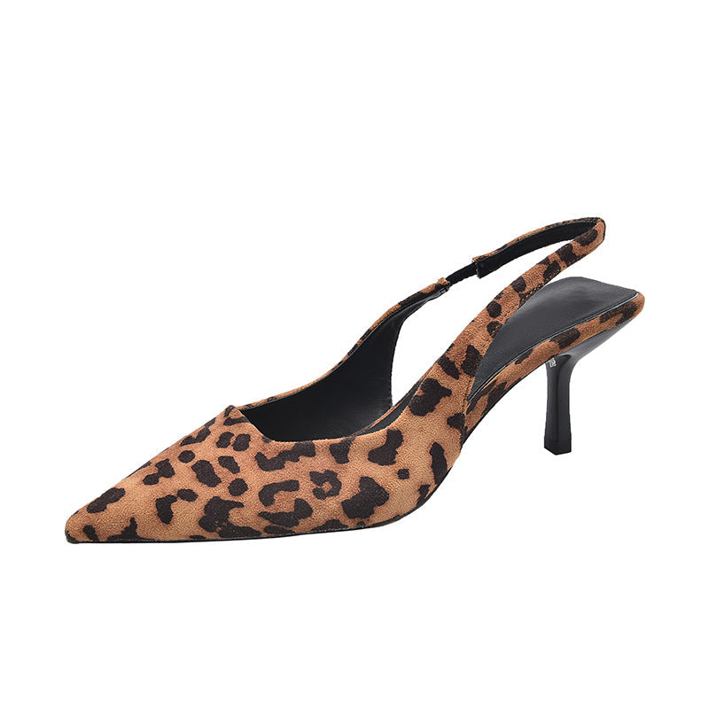 Damen Pumps mit Slingback, spitzer Spitze und Animalprint von berg-feldt