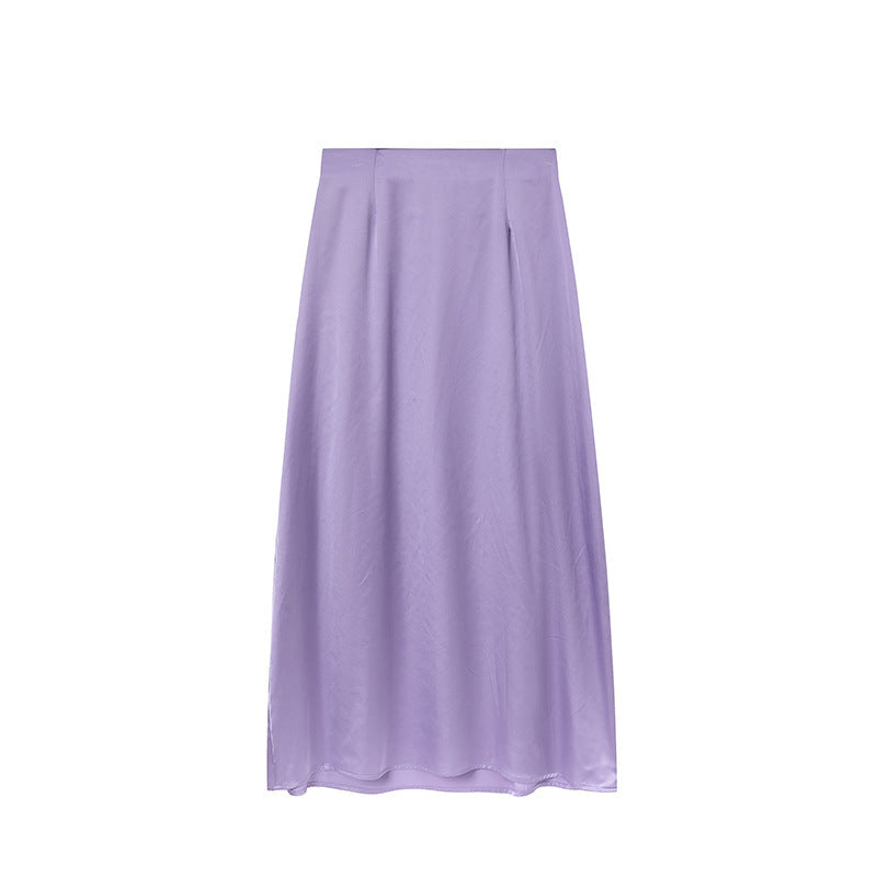 Jupe longue plissée taille haute pour femme Berg-Feldt