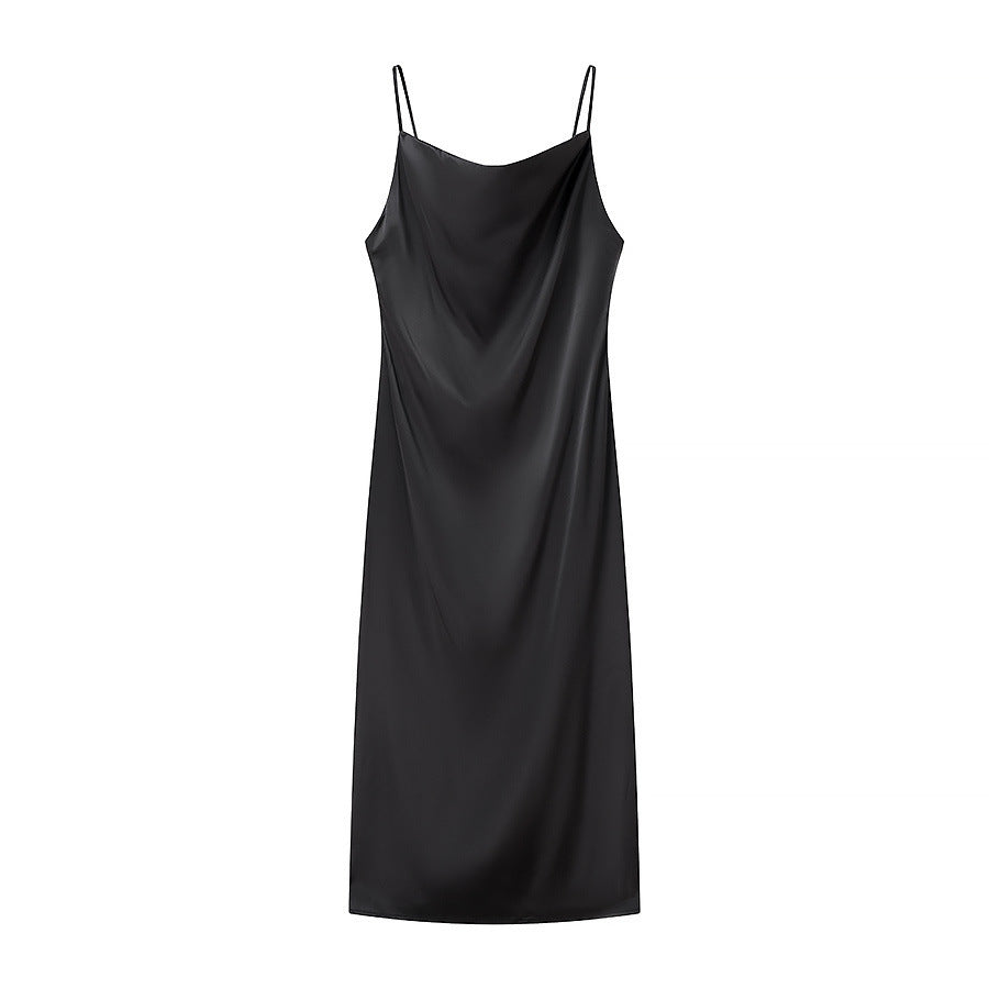 Chemise de nuit en satin drapée Berg-feldt pour femme