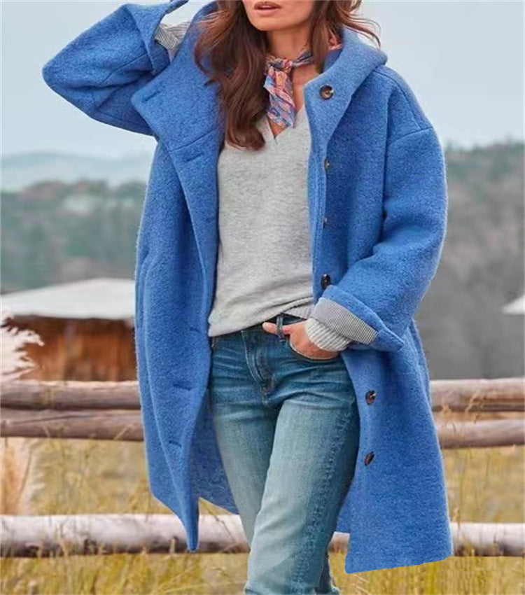 Damen Oversized Wollmantel Berg-Feldt