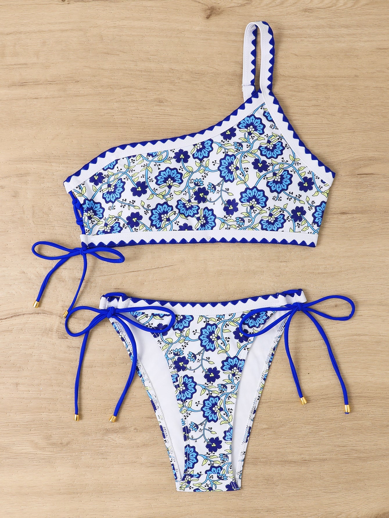 Ensemble de bikini Berg-Feldt pour femme avec motif floral asymétrique