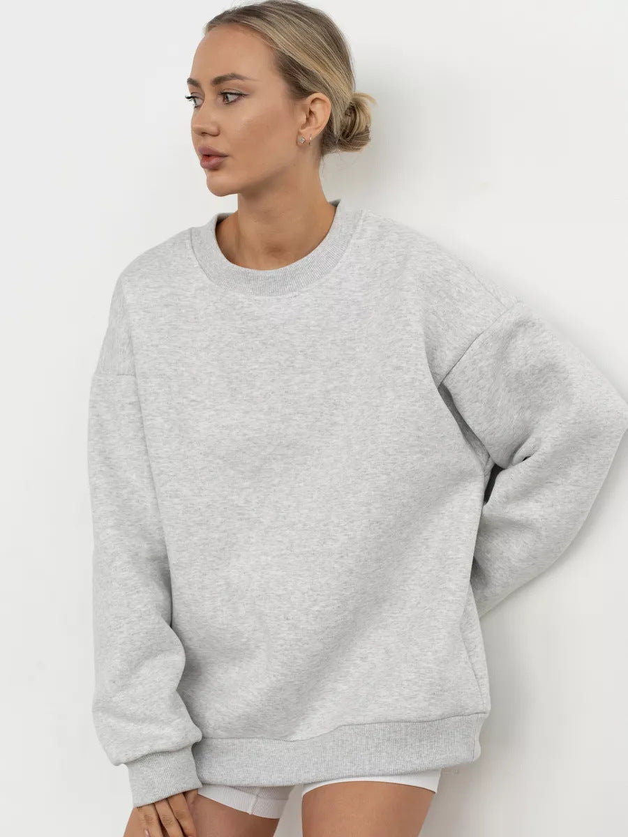 Sweat-shirt décontracté surdimensionné pour femme avec coupe surdimensionnée et matériaux en coton doux Berg-Feldt