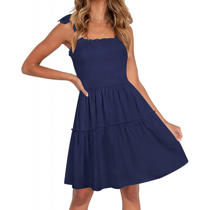 Sommerkleid für Damen: lässig, mit Rüschen und Spaghettiträgern von berg-feldt
