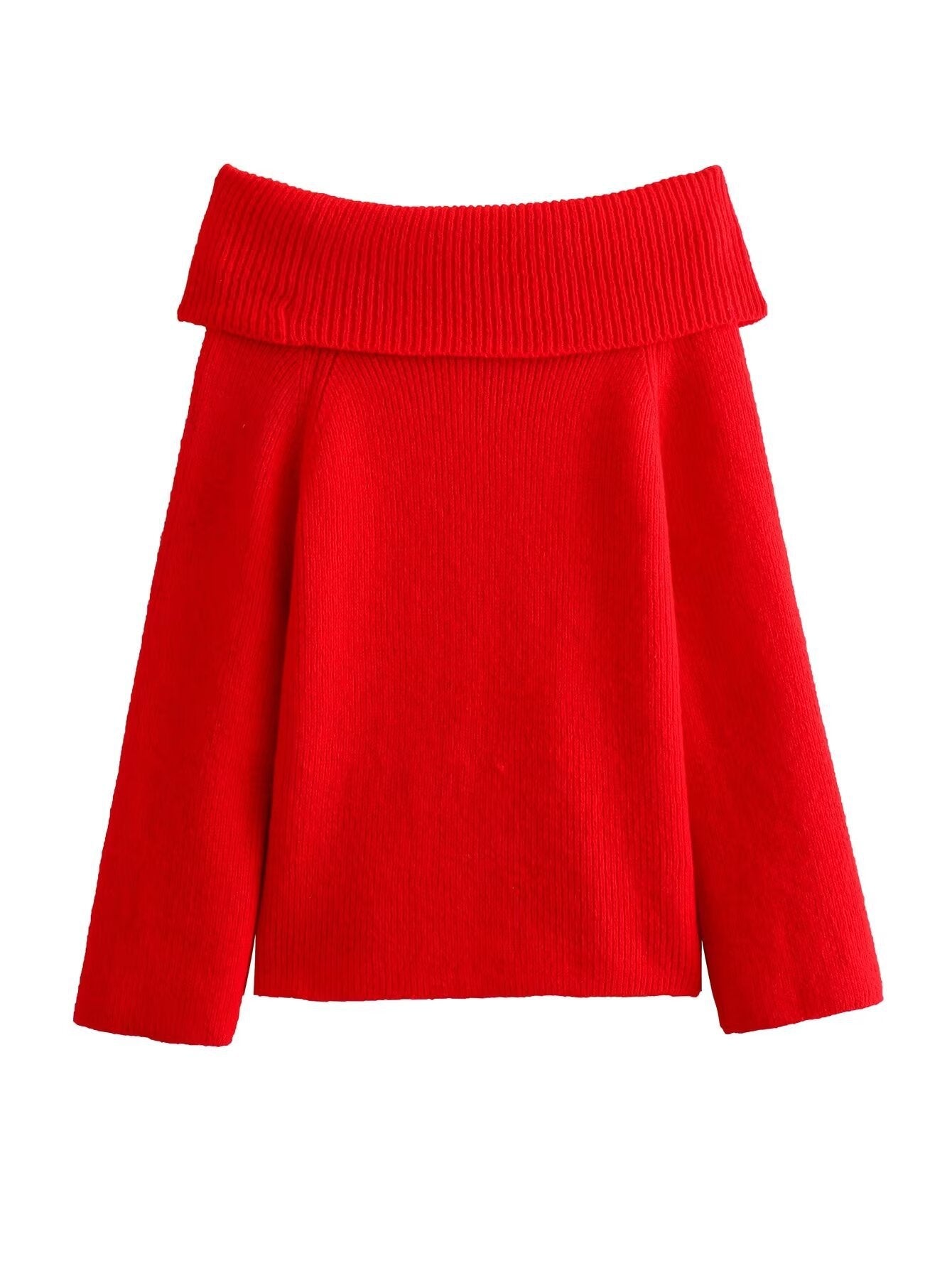 Pull élégant femme à col large en maille structurée Berg-Feldt