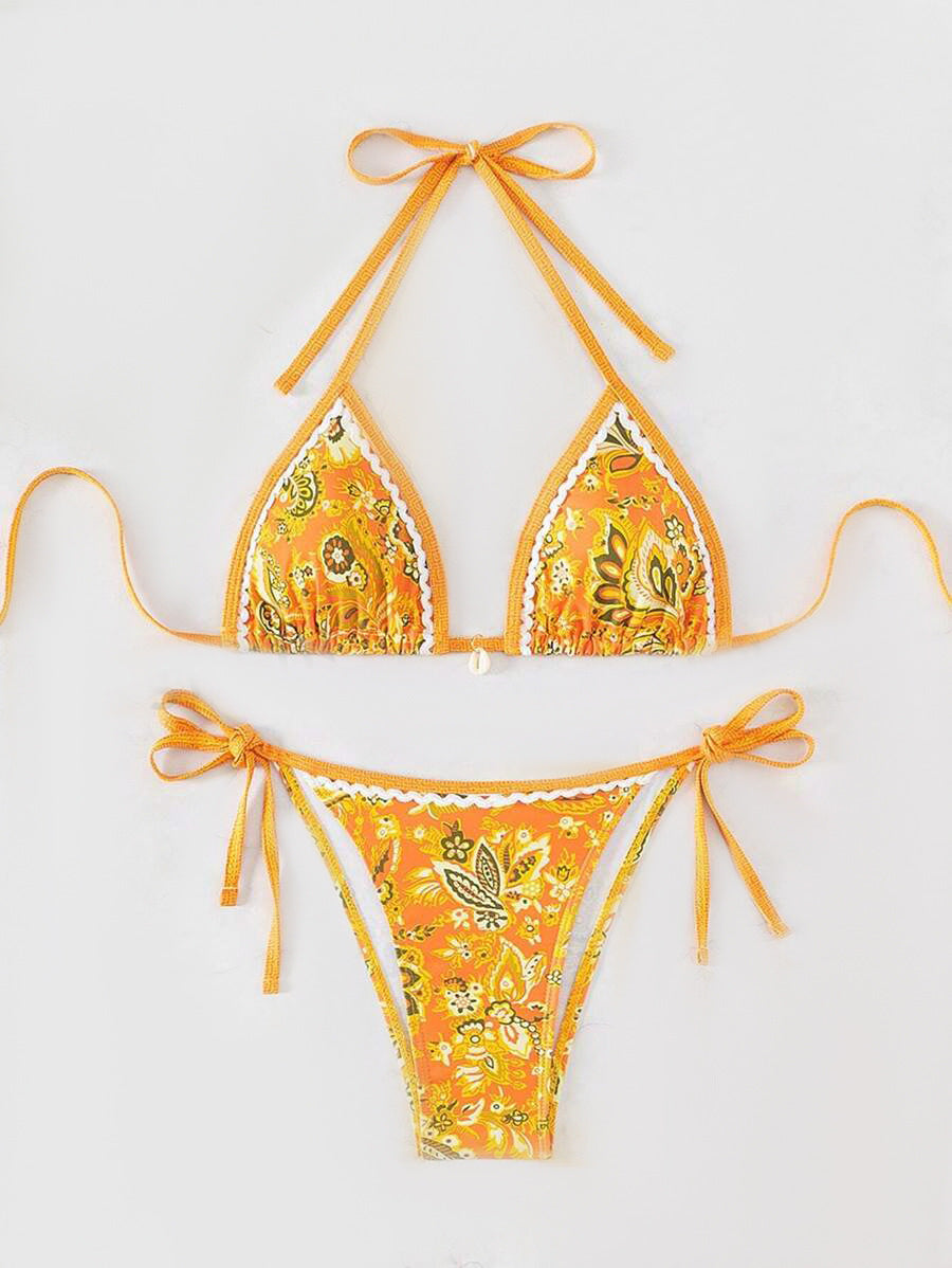 Ensemble de bikini triangle à bretelles réglables par berg-feldt