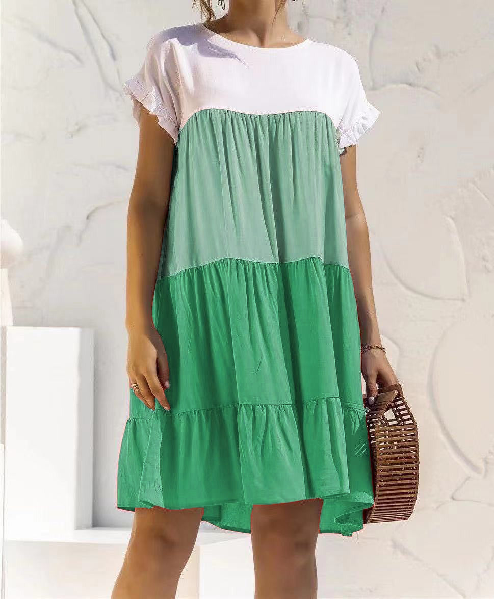 Robe d'été pour femmes : légère, décontractée, avec une jupe ample et des volants (berg-feldt)