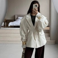 Blazer oversize femme élégant avec ceinture Berg-Feldt