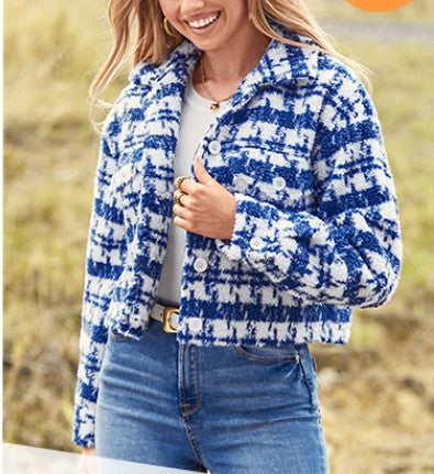 Veste Courte à Carreaux pour Femme Berg-Feldt