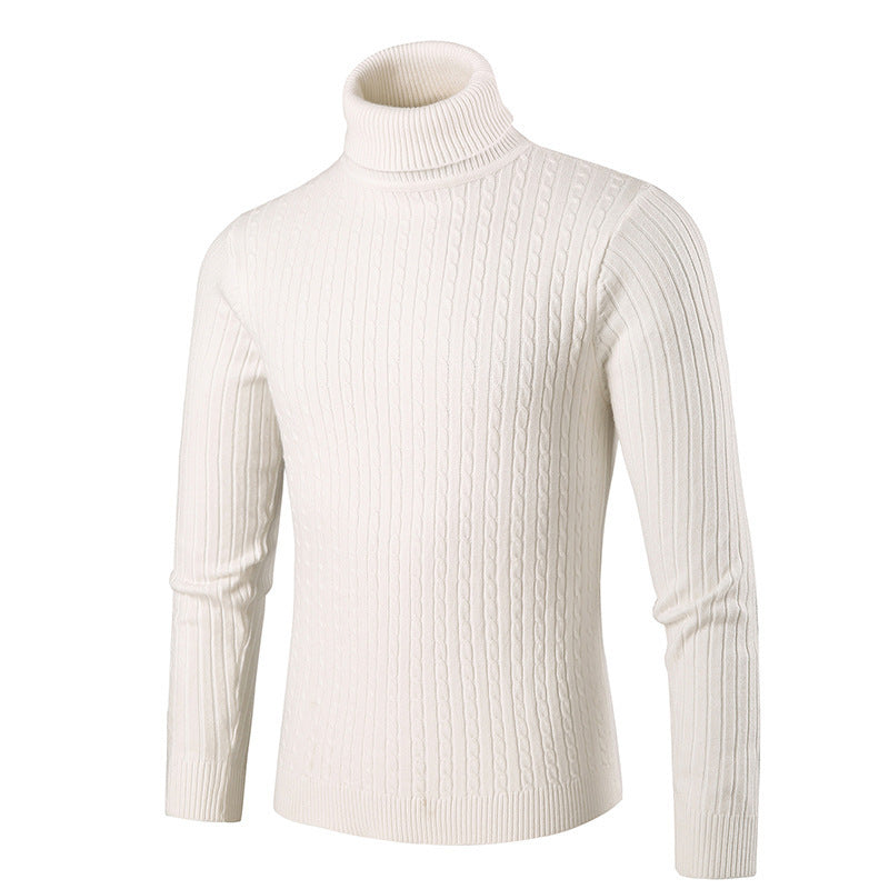 Herren modischer Rollkragenpullover aus strukturiertem Strick Berg-Feldt