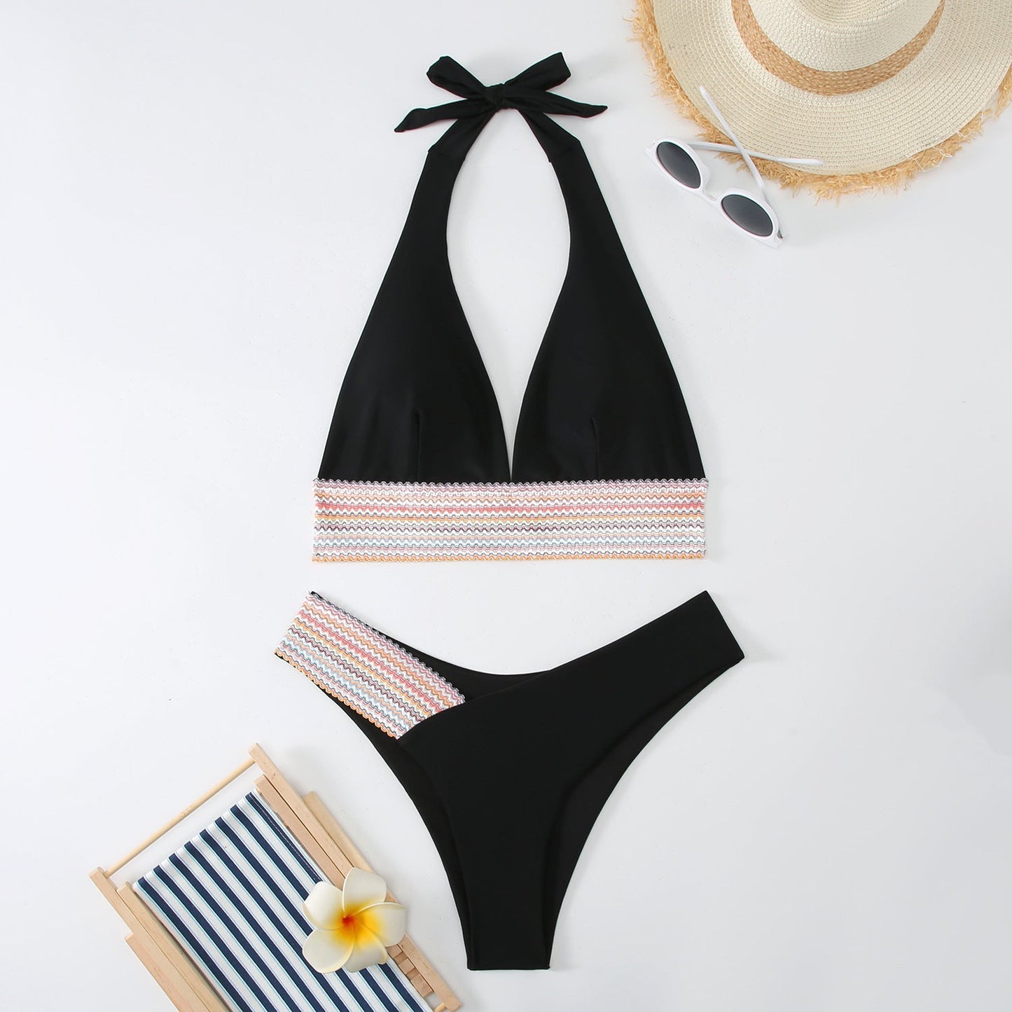 Maillot de bain deux pièces pour femme Berg-Feldt, avec tour de cou