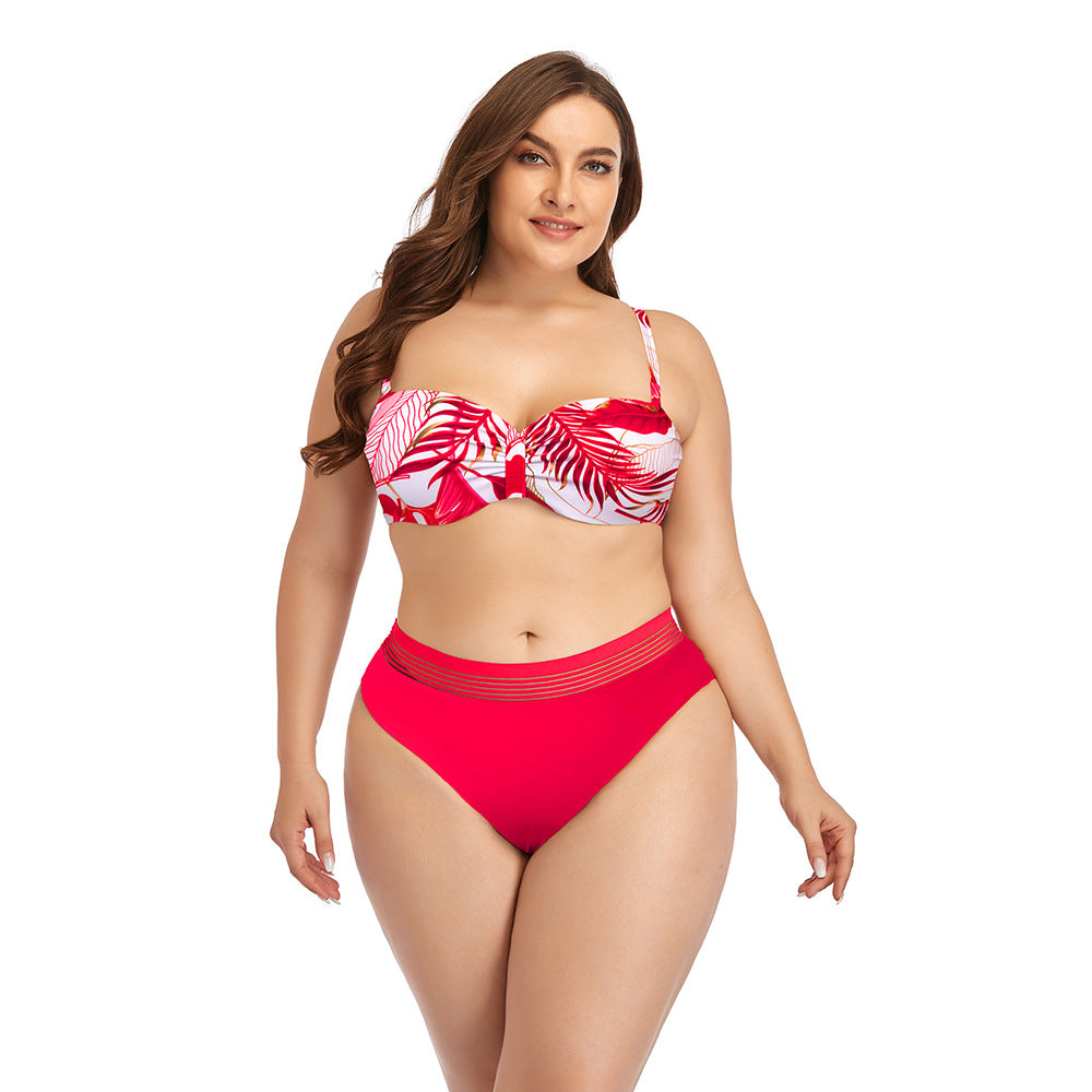Maillot de bain deux pièces Berg-Feldt pour femme : Design sophistiqué à volants et bas échancré
