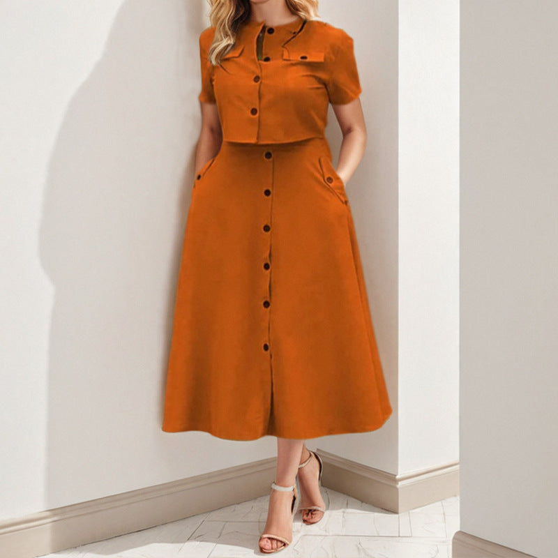 Robe longue femme Berg-Feldt avec haut court et poches
