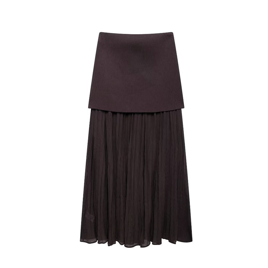 Maxikleid für Damen, mehrlagig, gefaltet, Berg-Feldt