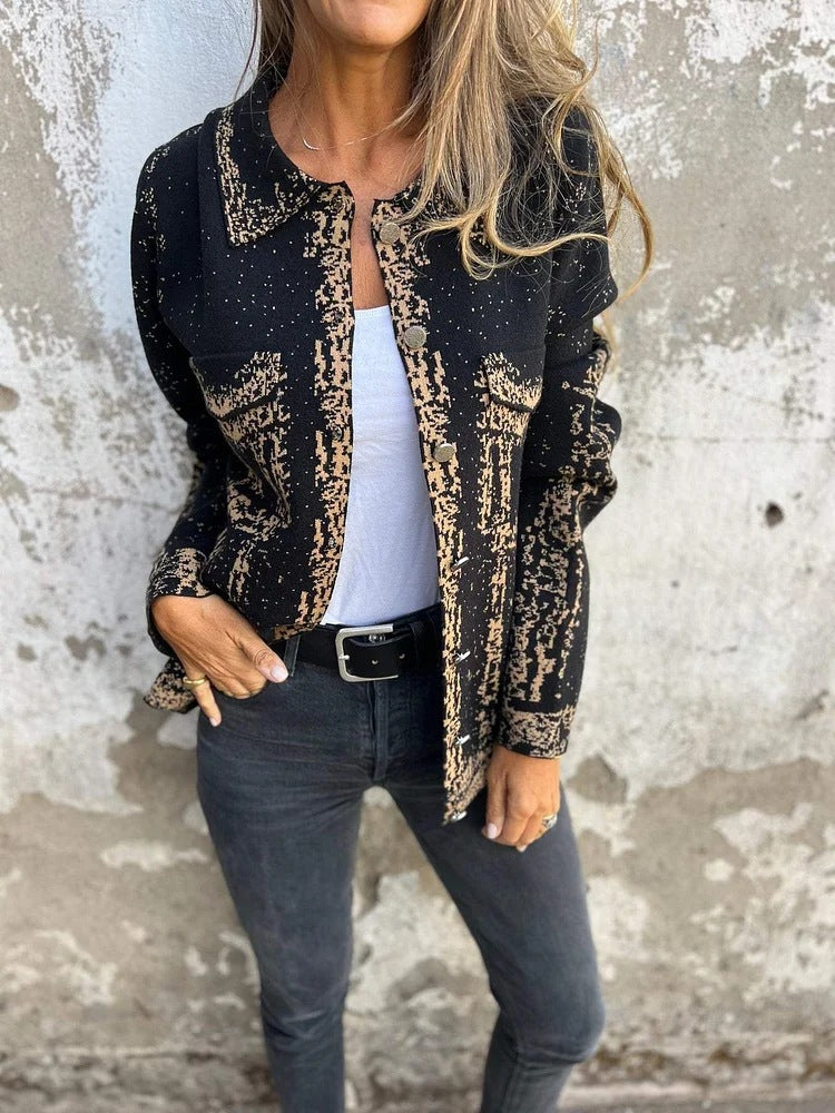 Berg-Feldt | Veste en tricot à revers et boutons métalliques