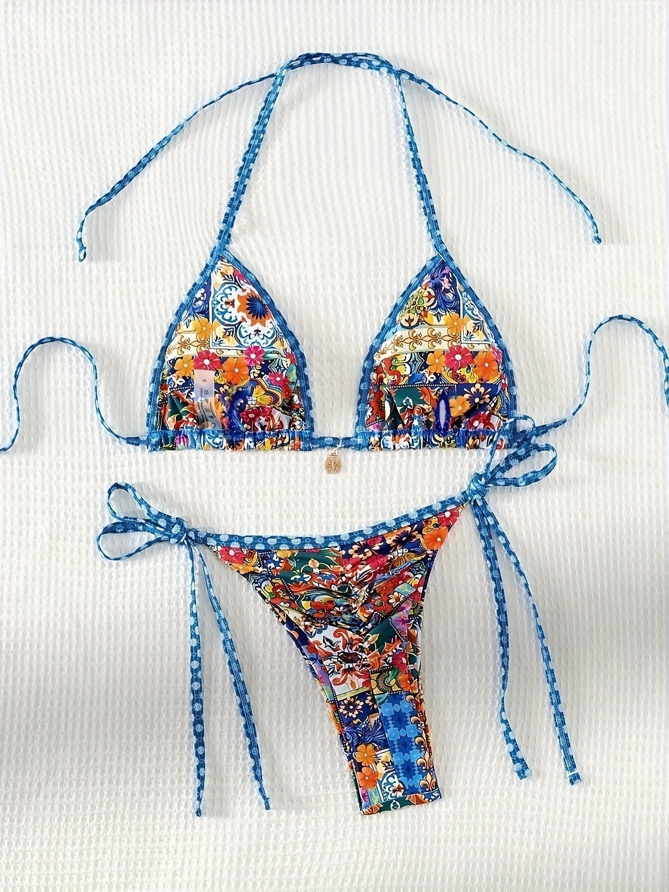 Women's Floral Bikini Set berg-feldt Necklace
