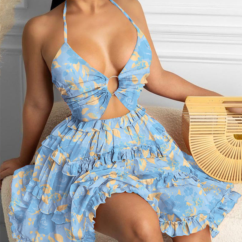 Robe Berg-Feldt pour femme avec découpe sophistiquée et jupe ample