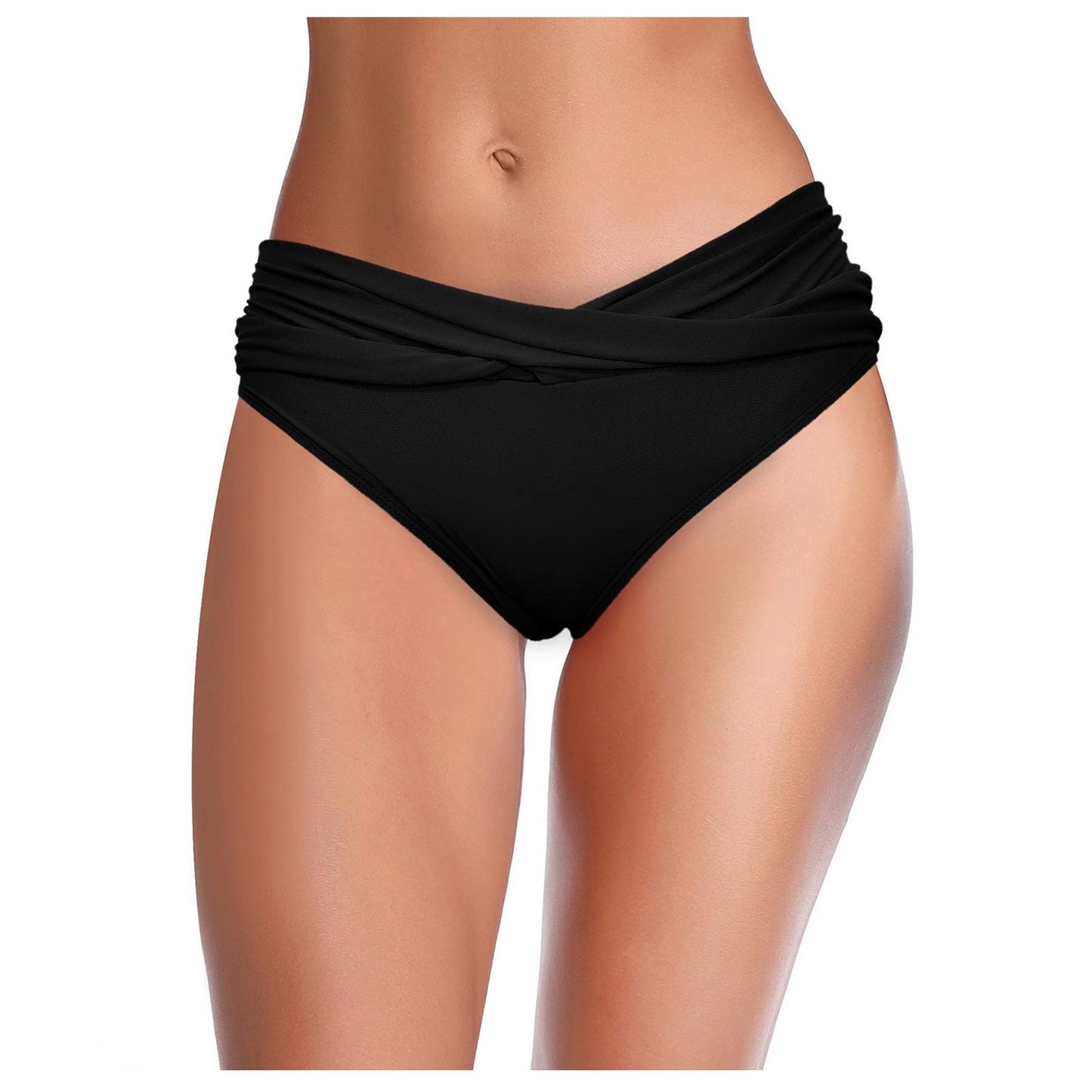 Culotte de bikini taille haute et froncée Berg-Feldt pour femme