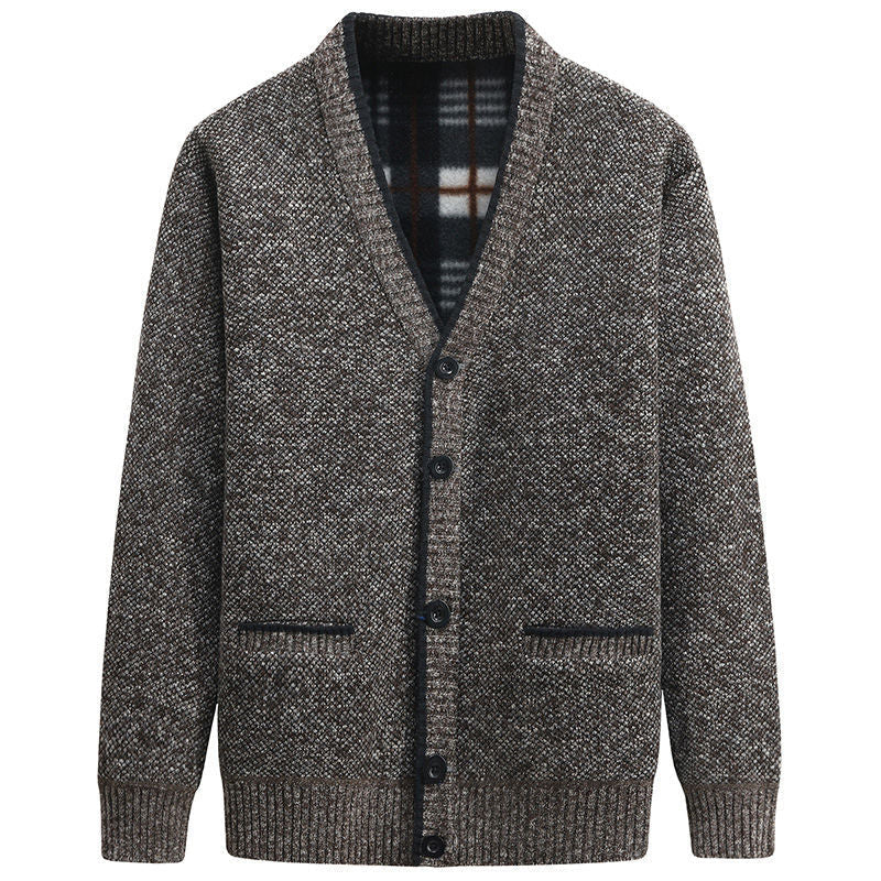 Cardigan élégant pour homme avec col en V et détails soignés Berg-Feldt