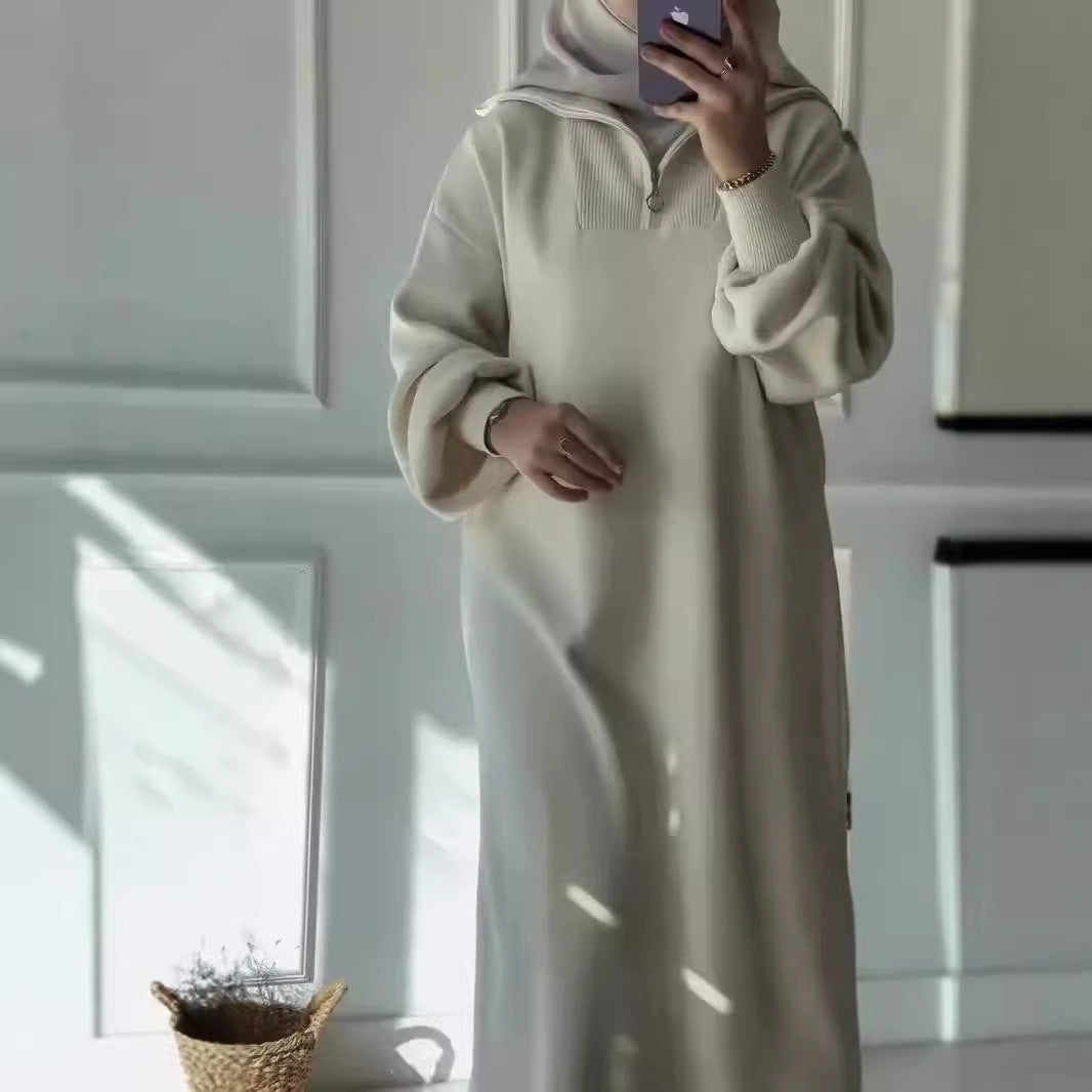 Robe sweat longue Berg-feldt pour femme, pull oversize