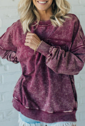 Sweat-shirt décontracté oversize pour femme avec détails à volants Berg-Feldt