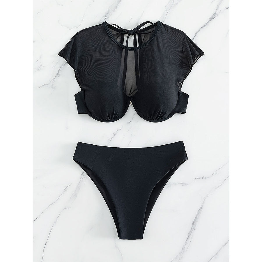 Ensemble de bikini pour femme Berg-feldt avec manches courtes et maintien