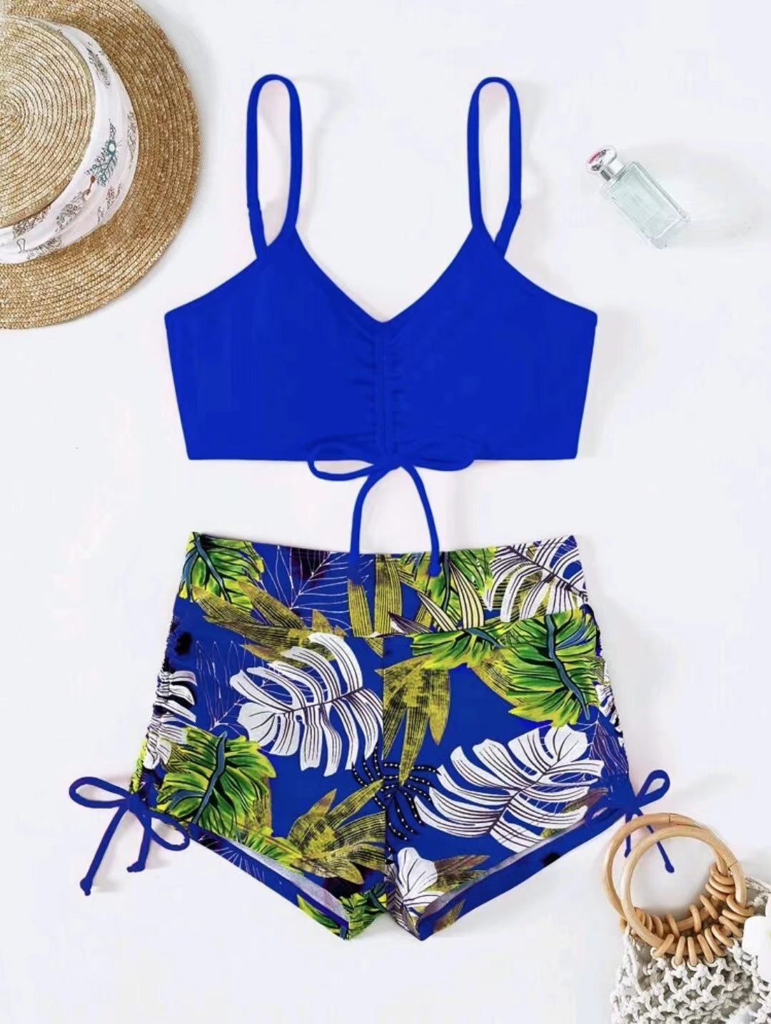 Maillot de bain deux pièces taille haute à fleurs pour femme Berg-feldt
